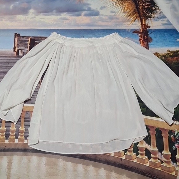 Lilly Pulitzer White Gold Beaded Top Size‎ Xs - Picture 6 of 8